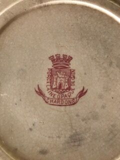 Dish Terre de fer model chardons