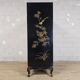 Vintage Chinese cabinet gold leaf / flowers and birds / bohemian