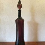 Italian blown glass carafe bottle