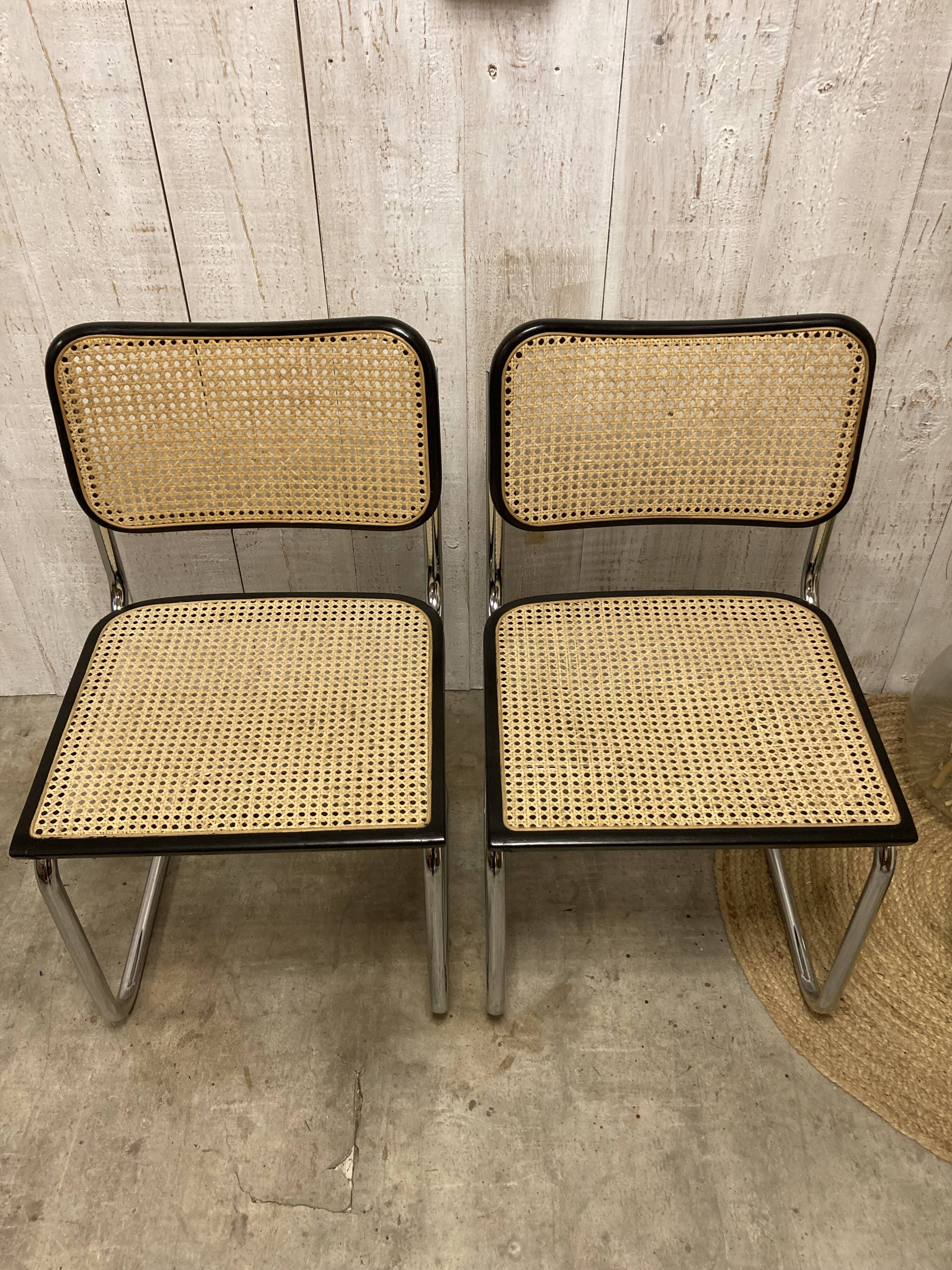 Pair of chairs B32 Breuer