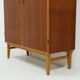 Armoire scandinave bicolore en teck et bouleau avec tiroirs des années 1960