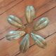 Brass leaf petal ashtrays. 1970s