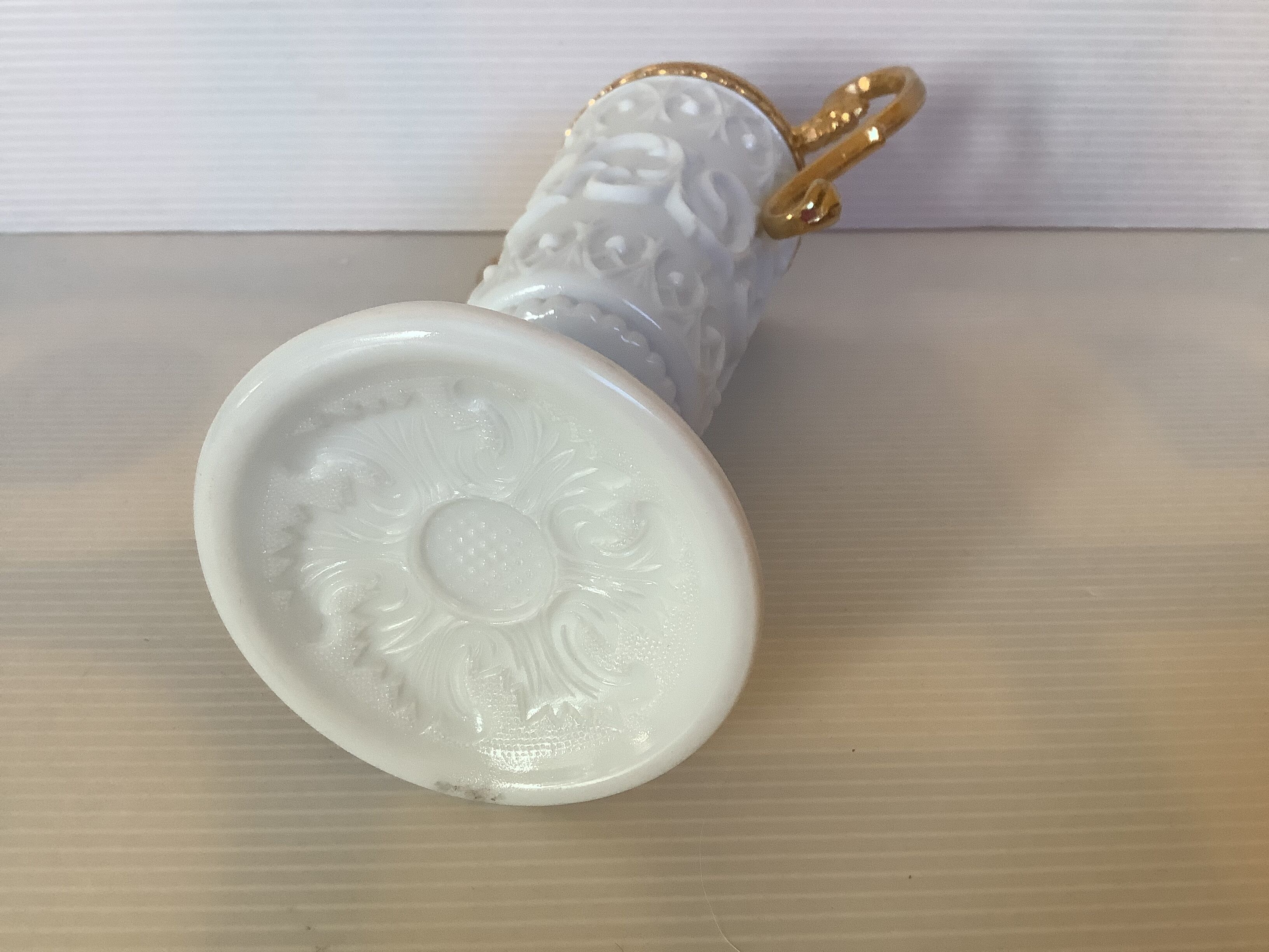 Opaline footed bowl vase from a fair