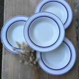 Hollow plates with blue trim Quadrifoglio