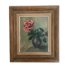 Old painting a rose