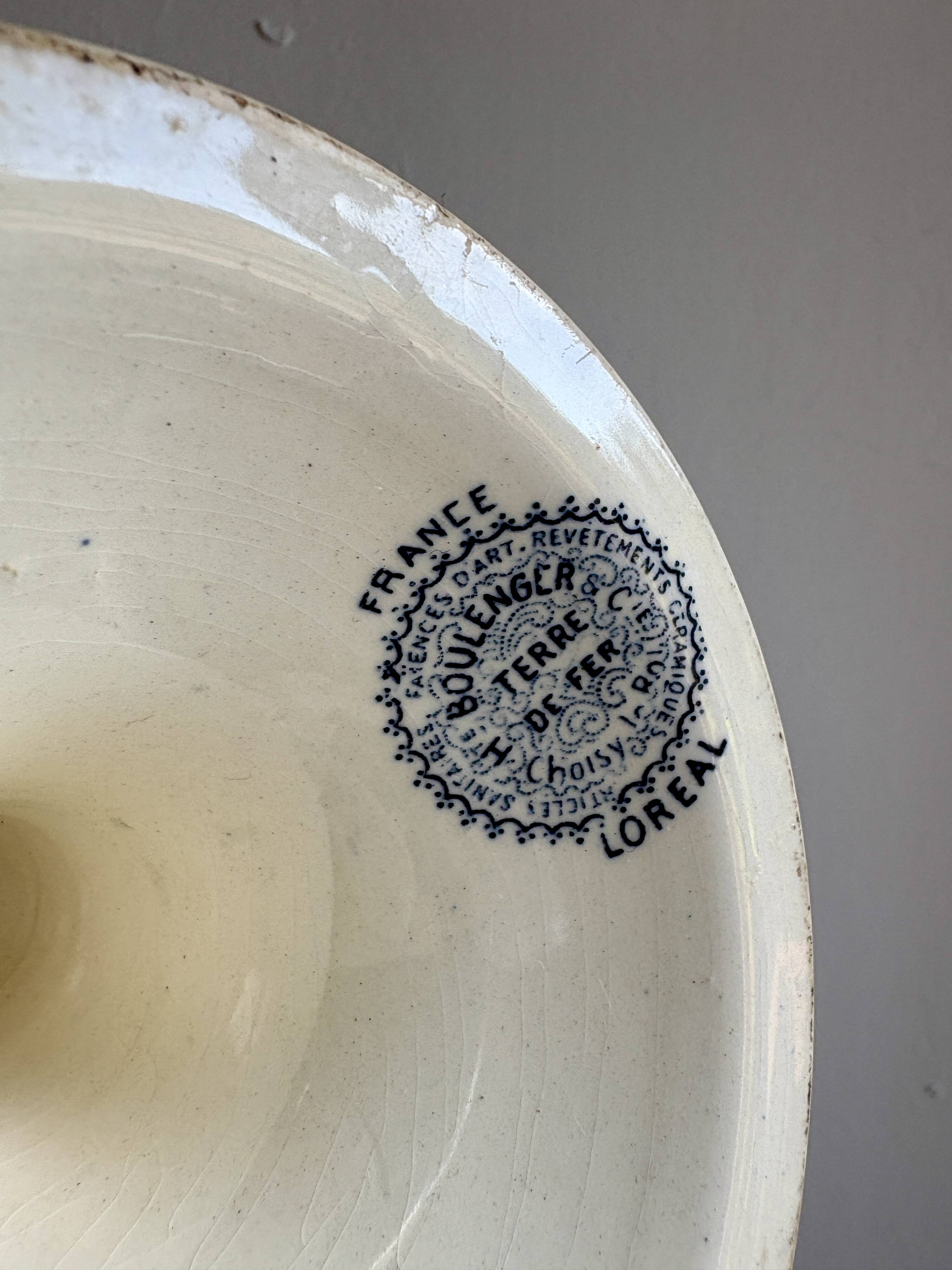 Antique ironstone fruit bowl - L'Oréal model by Boulanger