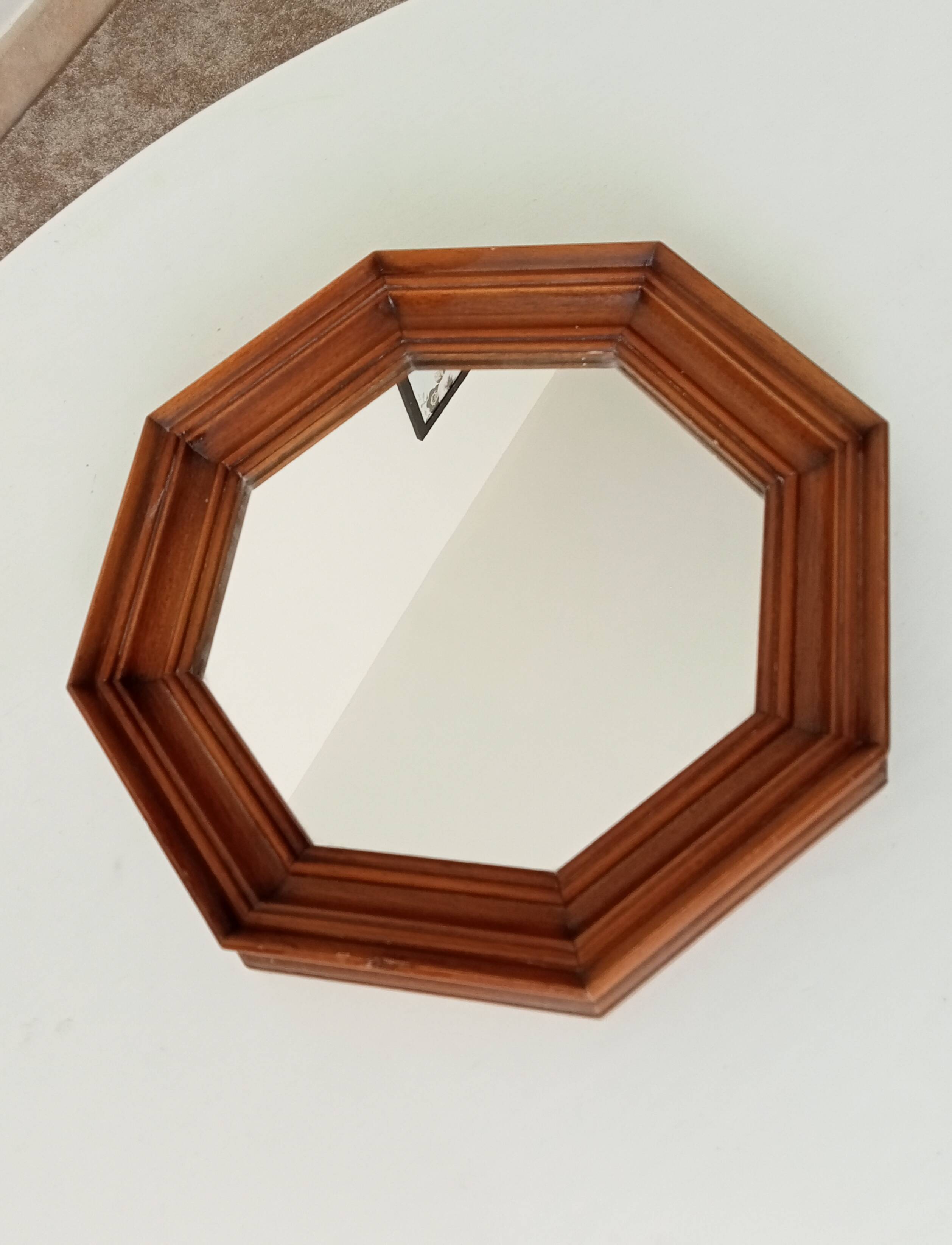 Vintage octagonal mirror 30*30cm