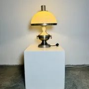 Metal Mushroom Table Lamp By Dijkstra Lampen, The Netherlands, 1960S