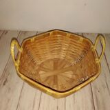 Octagonal wicker cup