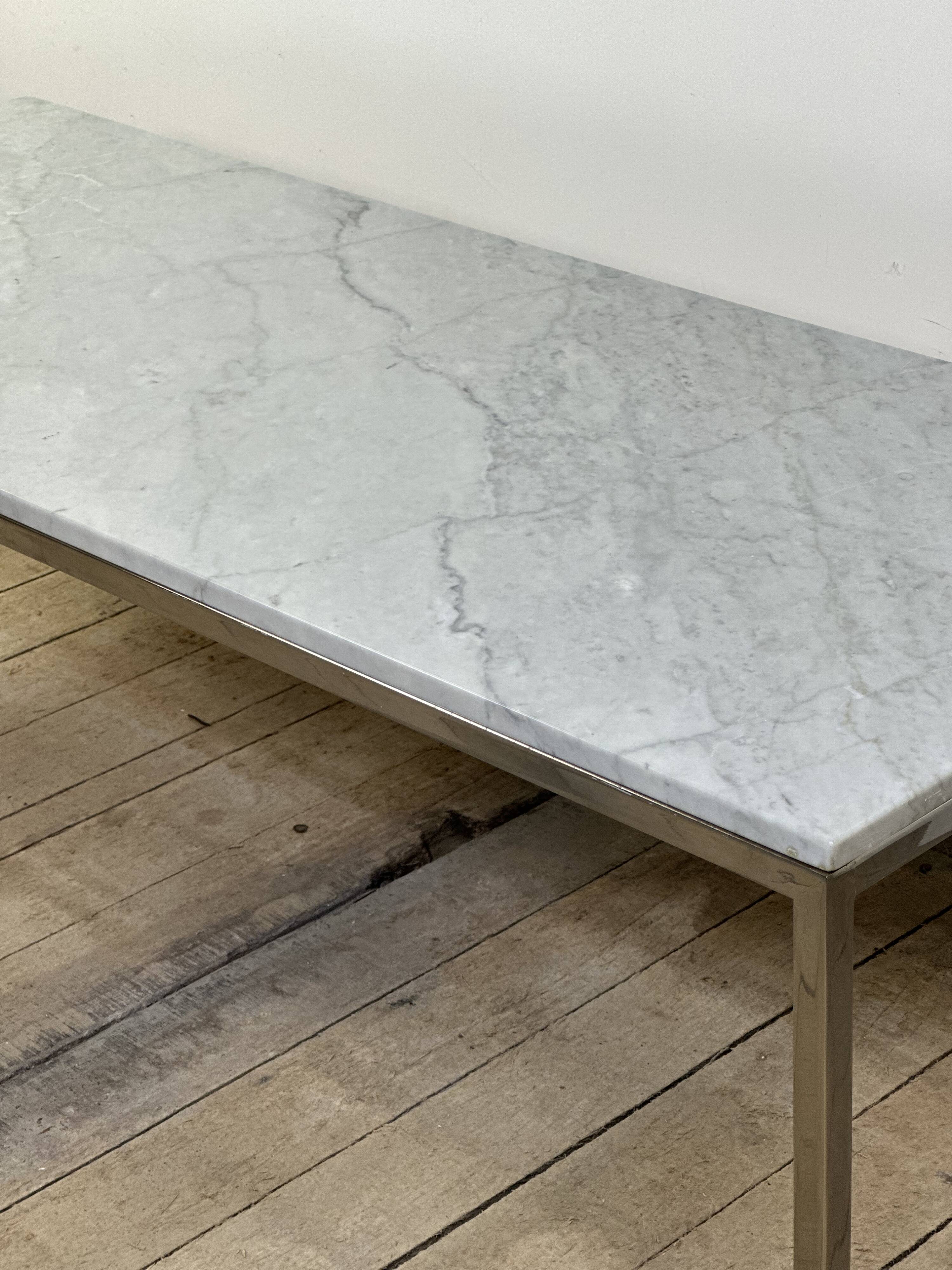 Table basse en marbre Knoll International, années 70