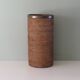 Vintage umbrella holder, rattan and bamboo with brass edge