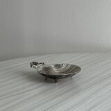 Vintage silver-plated metal bowl