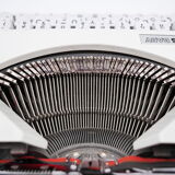 Hermes Baby white cursive typewriter revised Mint tape