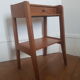 Wooden bedside table