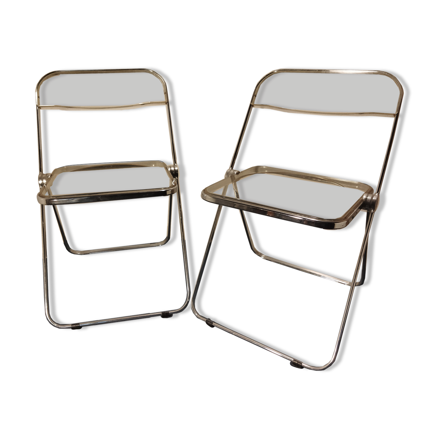 Pair of Plia chairs by Giancarlo Piretti