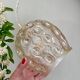 Vintage amber glass globe pendant light