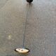 Vintage black floor lamp dome Belgium