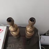 Pair of brass lamps 70s