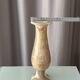 Vintage Italian Onyx Marble Vase – 25 cm – Honey & Cream Stone