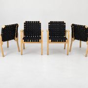 Model 45 Lounge Chairs by Alvar Aalto for Artek, 1970s, Set of 4