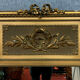 Louis XVI gilded wood trumeau mirror circa 1900-1920
