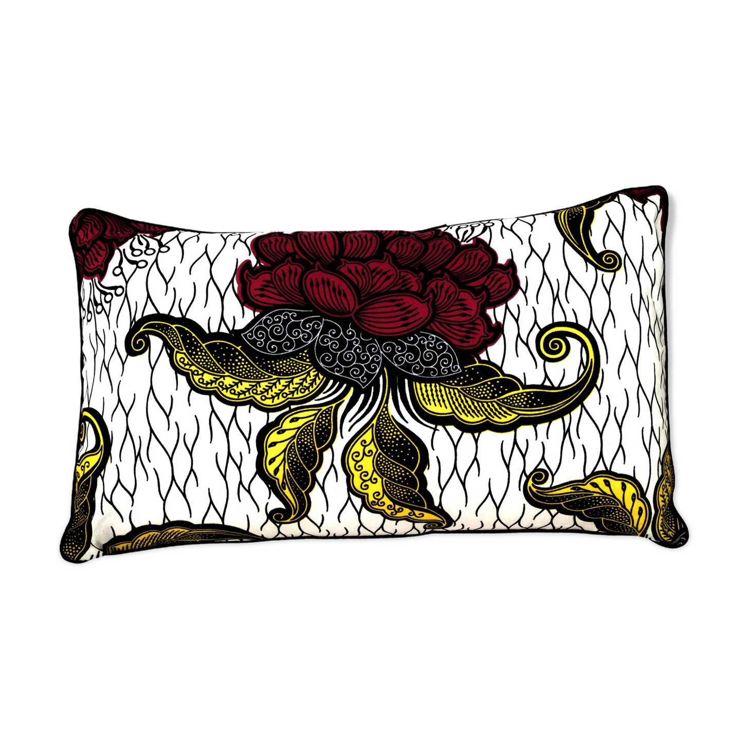 30 X 50 African wax fabric cushion