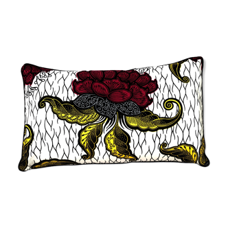 30 X 50 African wax fabric cushion