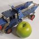 Meccano dump truck from the 50s, original parts, authentic patina, 30 cm