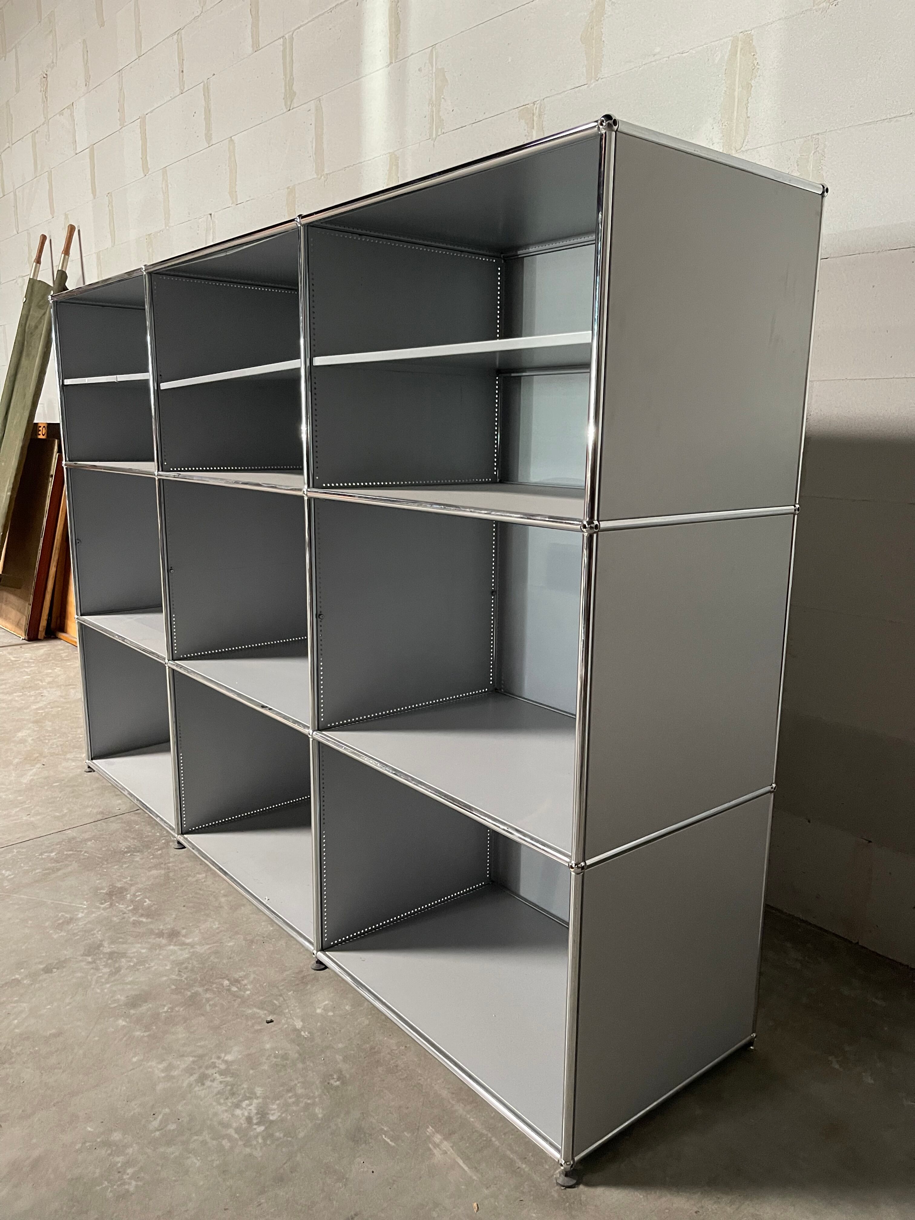 Large storage shelf USM Haller - Switzerland 1970'