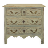 Louis XIV period chest of drawers with repainting