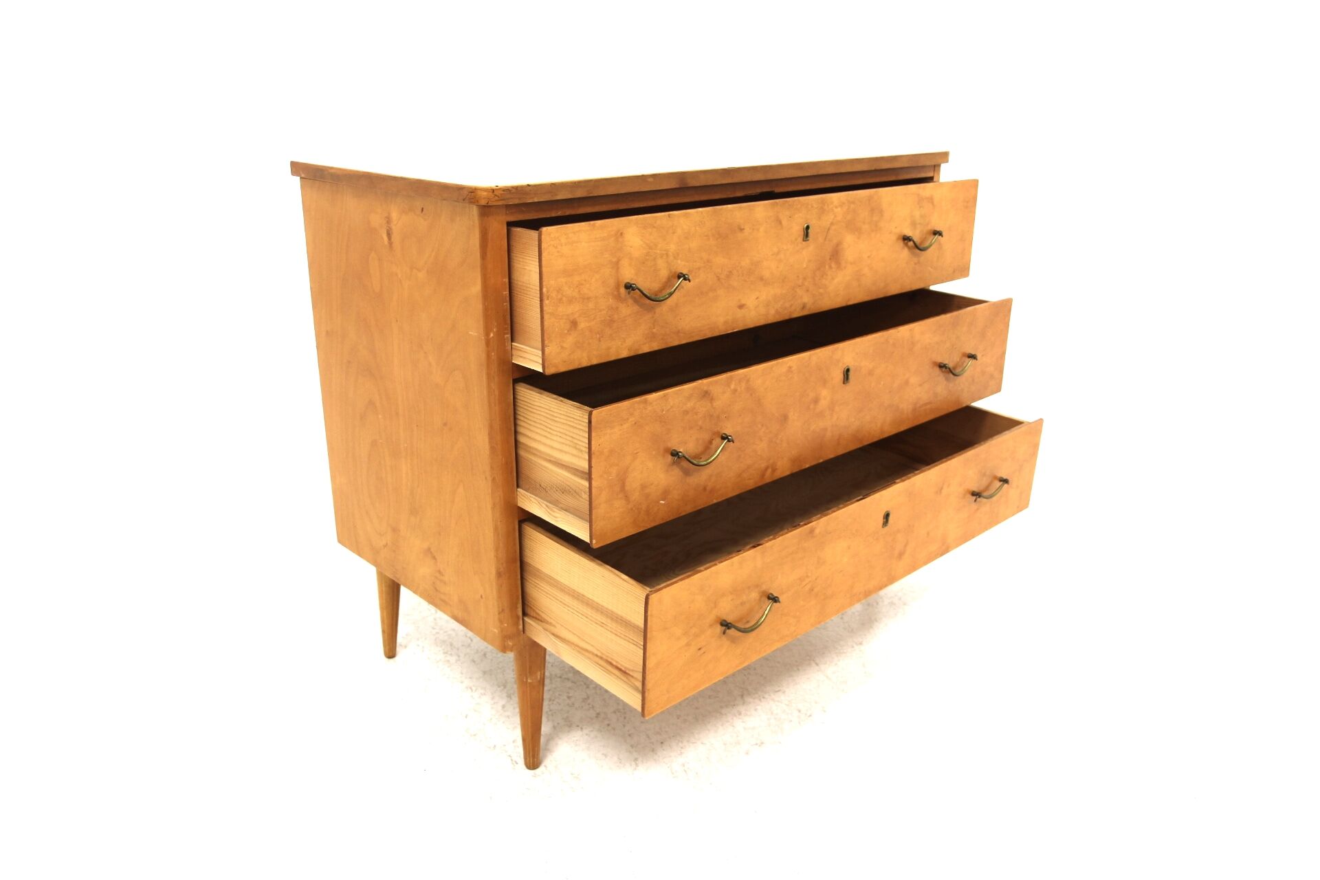 Scandinavian birch chest of drawers, Sweden, 1940