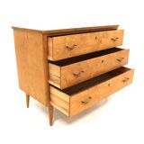 Scandinavian birch chest of drawers, Sweden, 1940