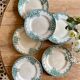 Set of 6 flat plates in iron earth model Narcisse de Saint Amand (LOT 4)