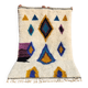 Beni Ouarain rug 250x150 cm in natural wool – Moroccan Berber rug