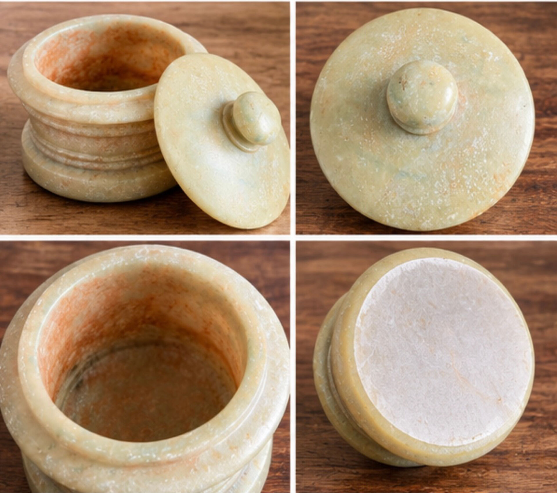 Vintage box in natural stone – Sculpted lid