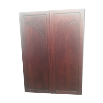 Pair of art deco wardrobe doors 1920