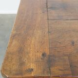 Table à manger française ancienne à 3 tiroirs de la fin du XVIIIe siècle
