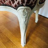 Louis XV style convertible armchair