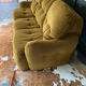 3-seater velvet sofa bed