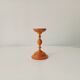 Vintage turned wooden candle holder