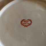 6 AIGI dessert plates decorated with golden dragons