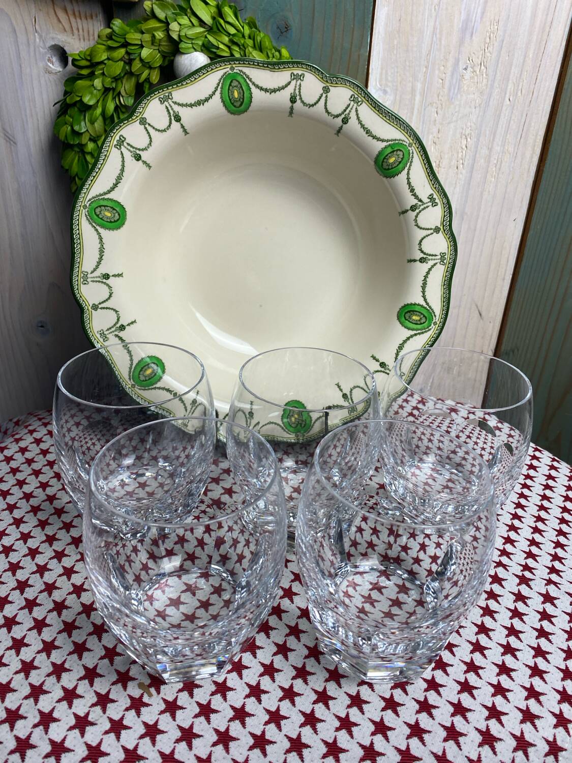 Lot de 5 gobelets en cristal