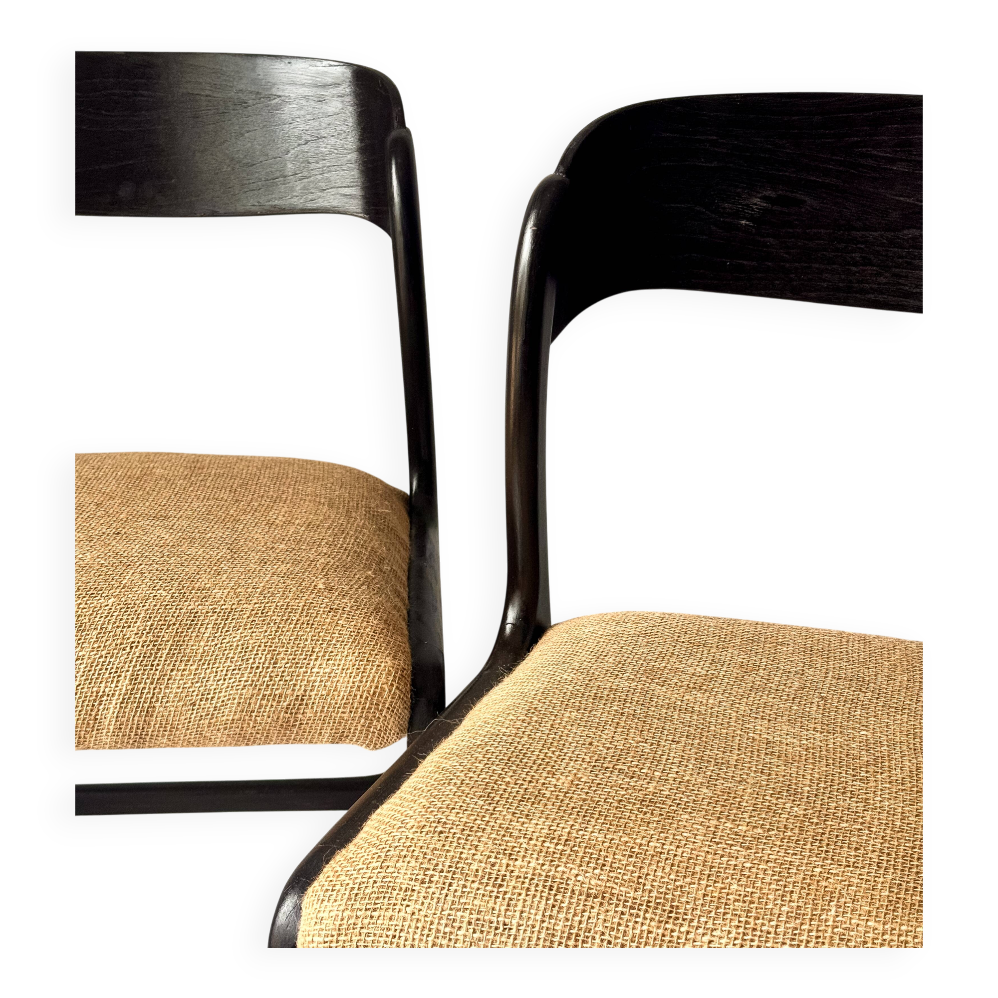 Set of 3 "sledge" chairs by Baumann