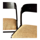 Lot de 3 chaises bémol dites "traineau"  Baumann