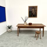 1950s farmhouse table, oak and pine