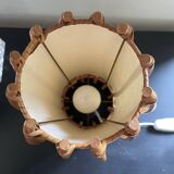 Rattan and bamboo lamp by Louis Sognot 1960