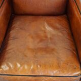 Set of 2 armchairs made of sheep leather
