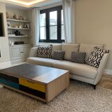 Table basse dinette avec plateau relevable en céramique