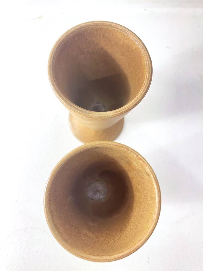 Paire mazagrans en grès, 1970