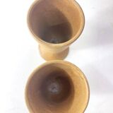 Pair of stoneware mazagrans, 1970